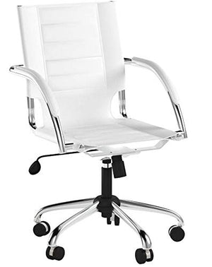 Safco Products 3456WH Flaunt Managers Leather Chair, White