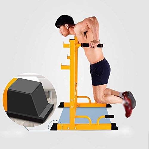Barbell Rack Home Gym Fitness Squat Rack Squat Rack, Parallel Bars Home Weightlifting Rack, Small Power Tower, Multi-Function Dip Stand Dip Station Dip Bar, Gym Strength Training Fitness Equipment