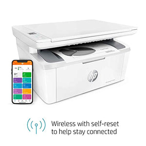 HP Laserjet MFP M140 we Wireless All-in-One Monochrome Laser Printer, White - Print Copy Scan - 21 ppm, 600 x 600 dpi, 8.5 x 14, Hi-Speed USB