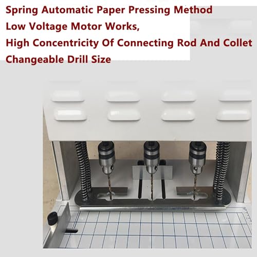 CHROX Electric Financial Binding Machine with Three-Hole Punching and Fast 15-Second Binding