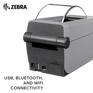 Zebra - ZD410 Wireless Direct Thermal Desktop Printer for labels, Receipts, Barcodes, Tags, and Wrist Bands - Print Width of 2 in - USB, Bluetooth, and Wifi Connectivity - ZD41022-D01W01EZ