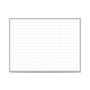 Ghent Grid 3'x4' Magnetic Whiteboard, Aluminum Frame, 2" Grid Squares (GRPM322G-34)