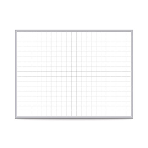 Ghent Grid 3'x4' Magnetic Whiteboard, Aluminum Frame, 2" Grid Squares (GRPM322G-34)