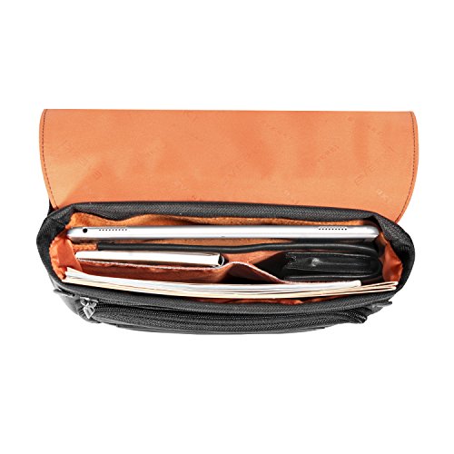 Everki EKS622XL Venue X-Large Premium RFID Mini Messenger Bag for 12-Inch iPad Pro/Surface Pro/MacBook Black