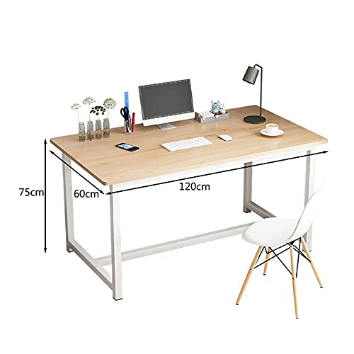 Computer Desk, 47.2 inch Modern Sturdy Office Table, PC Laptop Study Writing Table for Home Office Workstation, Easy to Assemble