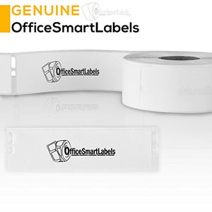 OfficeSmartLabels - 1/2" x 1-7/8" Multipurpose / Library Barcode Labels, Compatible with 30346 (50 Rolls - 600 Labels Per Roll)