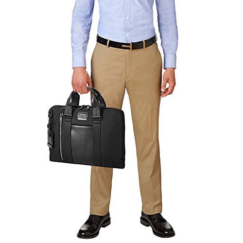 TUMI - Alpha Bravo Aviano Laptop Slim Brief Briefcase - 15 Inch Computer Bag for Men and Women - Black