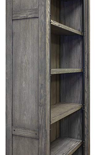 Martin Furniture AE4094Gx2-AE402 Avondale 2 Bookcase Wall Gray,