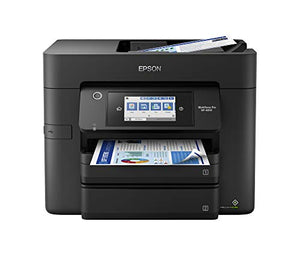 Epson Workforce Pro WF-4830 Wireless All-in-One Printer with Auto 2-Sided Print, Copy, Scan and Fax, 50-Page ADF, 500-sheet Paper Capacity, and 4.3" Color Touchscreen, Works with Alexa, Black, Large