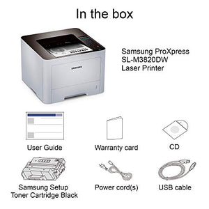 Samsung ProXpress M3820DW Wireless Monochrome Laser Printer with Mobile Connectivity, Duplex Printing, Print Security & Management Tools (SS372C)