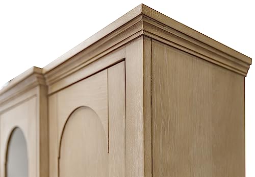 Martin Furniture Laurel Credenza and Hutch, Light Brown