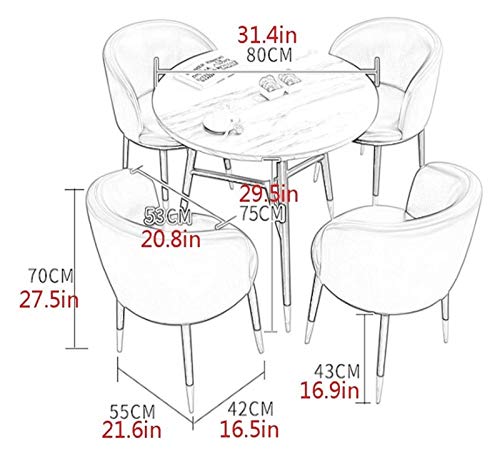 SYLTER Office Conference Table and Chair Set - Reception Coffee Table - Home Living Room Tables and Chairs - Creative Lounge Chair - Kitchen Dining Table Set - 1 Table 3 Chairs (Color: [Insert Color])