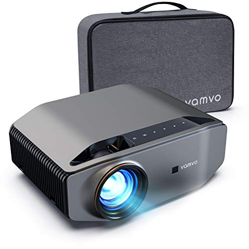 Projector for Outdoor Movies, vamvo L6200 1080P Full HD Video Projector with max 300” Display, 5000Lux, Ideal for Outdoor, Home Theater, Compatible with Fire TV Stick, PS4, HDMI, VGA, AV and USB
