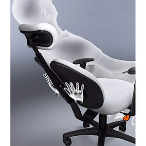 SKUAI Executive Office Chair with Adjustable Armrest - Red