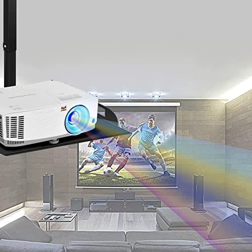 KIZQYN Universal Projector Wall Mount Bracket with Storage Tray - 91-170cm Adjustable
