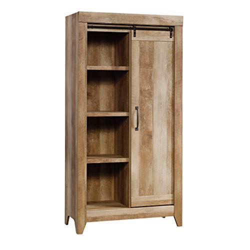 Sauder 422474 Adept Storage Cabinet, L: 36.61" x W: 16.81" x H: 71.02", Craftsman Oak finish