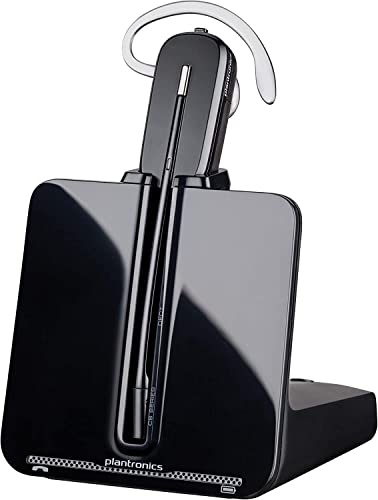 Plantronics CS540 Wireless Convertible Headset System | Noise Canceling Microphone, Single Ear (Mono) - Black (2 Pack)