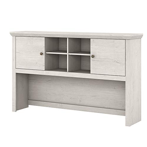 Bush Furniture Yorktown Desk Hutch, 60W, White Oak