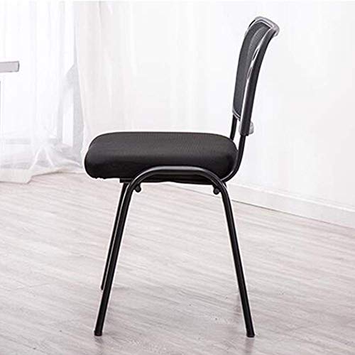 Heavy Duty Steel Framed Mesh Upholstered Stackable Meeting Chairs - Black