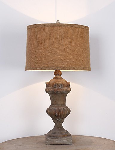 SSBY Single Head American Wooden Retro Classic Metal Fabric Shade for Indoor Hotel Room Decorate Dest Light , 110-120v