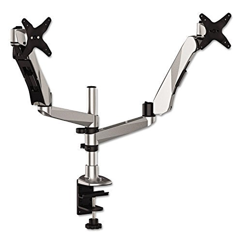 3M Ma265s Dual Monitor Arm Mount, 5 X 21 1/2, Silver