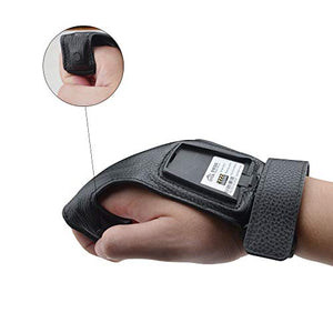 Glove Barcode Scanner 2D GS02 Wearable Scanner Reader IP65 Touch Scanning NFC Support Multi-Language for Warehouse, Management System, Manufacturing, Shipping, Picking, and Tough environments