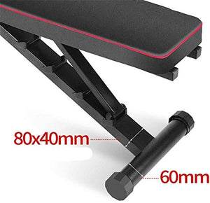 DSWHM Safety Comfortable Strength Training Equipment Bench Press Weight Bar Bench Press Bench Strength Training Plates for Full Body Workout