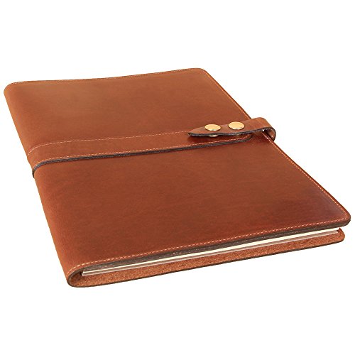 Brown Leather Tablet Portfolio Case No. 18 - USA Made, Fits iPad | Col. Littleton