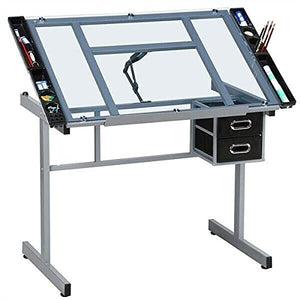 Adjustable Drafting Table Artist Drawing Desk Table Board Home Office Glass Desk Supplies Adjustable Desk Craft Table Drafting Table Office Furniture Drawing Supplies Desk Drawing Table