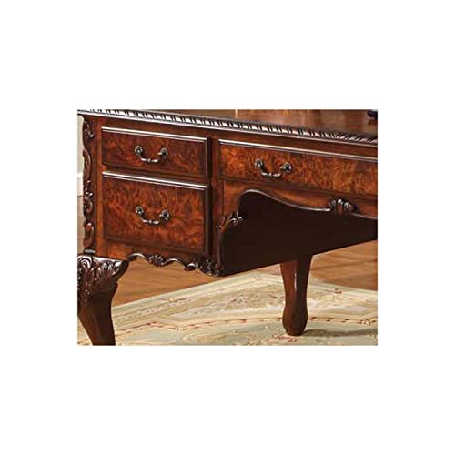 Best Master Furniture Carlisle Executive Traditional Office Desk - Walnut
