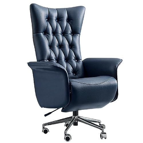 MADALIAN Leather Office Chair 360° Rotating Home Desk