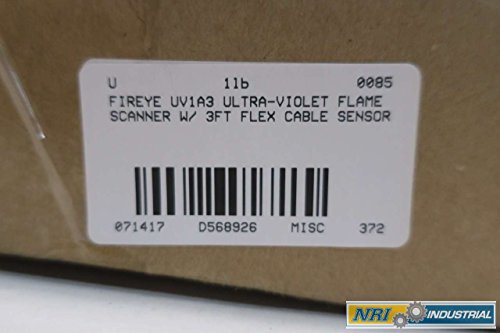 FIREYE UV1A3 Ultra-Violet Flame Scanner W/ 3FT Flex Cable D568926