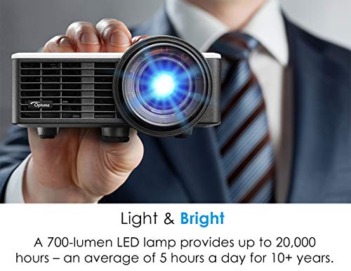 Optoma ML750ST Ultra-Compact 700 Lumen WXGA Short Throw LED Projector with MHL Enabled HDMI Port