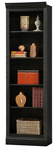Howard Miller Oxford Bunching Bookcase 920-017 - Aged Black Finish, Vertical Home Decor