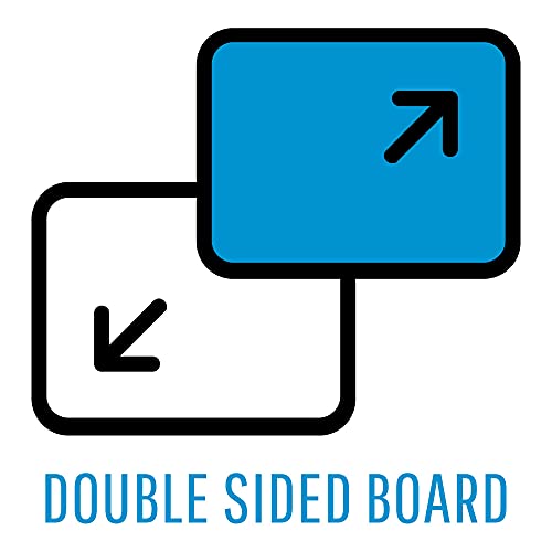 MasterVision Maya Melamine Dry Erase Board with Tray, 40" x 60", Whiteboard with Aluminum Frame