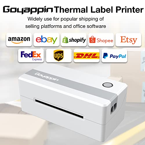 Shipping Label Printer 4x6, Thermal Label Printer, Commercial Thermal Label Maker, Support Win & Mac & Linux for Home Business Office, Etsy, Shopify, Ebay, Amazon, FedEx, UPS