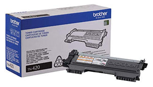 Brother FAX-2840 High Speed Mono Laser Fax Machine, Dark/Light Gray - FAX2840 & TN-420 DCP-7060D Toner Cartridge (Black) in Retail Packaging