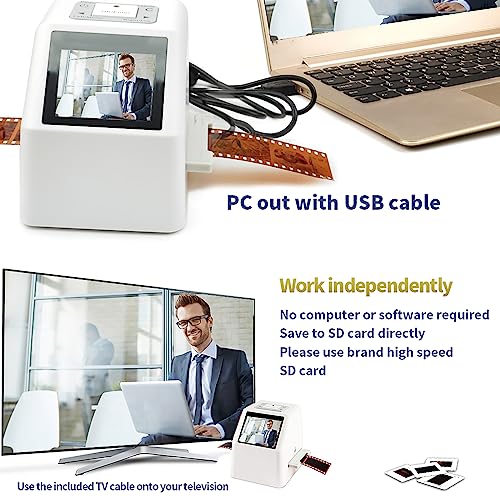 CENAP Film Scanner with 2.4" LCD Screen and 128 Mb Memory - Converts Film Negatives to 20MP JPEG Images