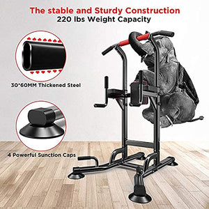 JYMBK Training Fitness Workout Station Power Tower,Weight Station Multi Function Pull Up Station for Strength Training - Dip Stand Bar - Push Up Equipment of Home Gym Exercise