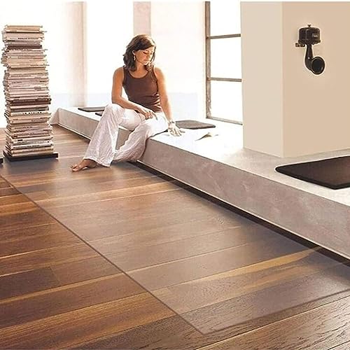 HOBBOY PVC Transparent Runner Mat, Clear Floor Protector Carpet, Non Slip, Easy Clean, Multiple Sizes