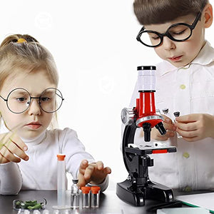Beginner Microscope Kit - High-definition 1200 Times Children's Microscope Toy - Children's Biological Scientific Experiment Tool - Educational Gifts for Student Boy Girl - Interest Training Toy (C)