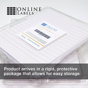 3.5 x 5 Rectangle Mailing, Shipping Labels - Permanent, White Matte - 4-Up - Perforated - Pack of 8,000 Labels, 2,000 Sheets - Inkjet/Laser Printers - Online Labels