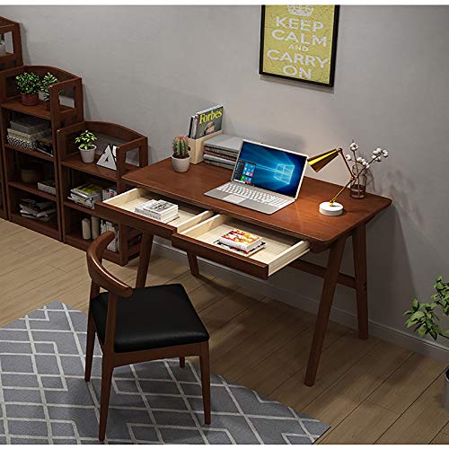 CIKO Computer Desk with Shelves PC Laptop Desk Workstation Study Table Home Office Work Table