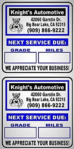 Stand Alone Oil Change Sticker / Label Printer. Complete Package Including Keyboard, Ribbon and 1000 Custom Labels