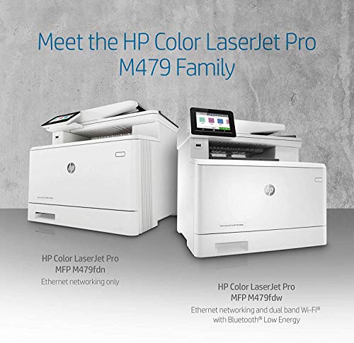 HP Color Laserjet Pro Multifunction M479fdw Wireless Laser Printer (W1A80A) with Standard Yield 4 Color-Toner-Cartridges