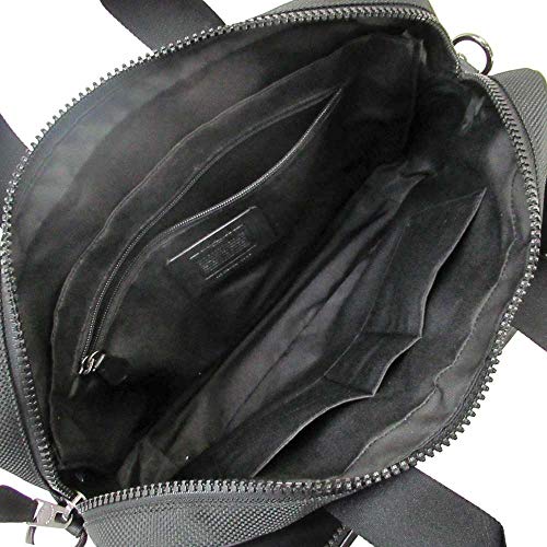 COACH Mens Rider Briefcase Leather Messenger Bag in Black - #6705