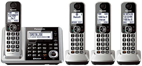 Panasonic KX-TGF374S DECT 4-Handset Landline Telephone