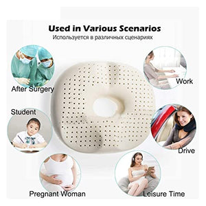 KSDCDF Memory Foam Seat Cushion for Office Chair - Coccyx Pad for Back Pain Relief