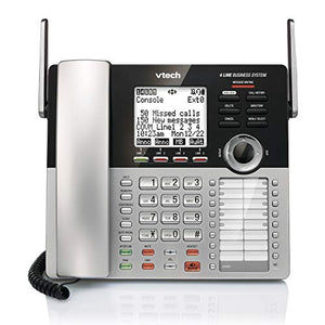 VTech CM18445 Main Console - DECT 6.0 4-Line Expandable Small Business Office Phone with Answering System