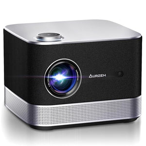 Aurzen All-in-One 4K Smart Projector with WiFi, Bluetooth, Dolby Audio, 36W Speakers